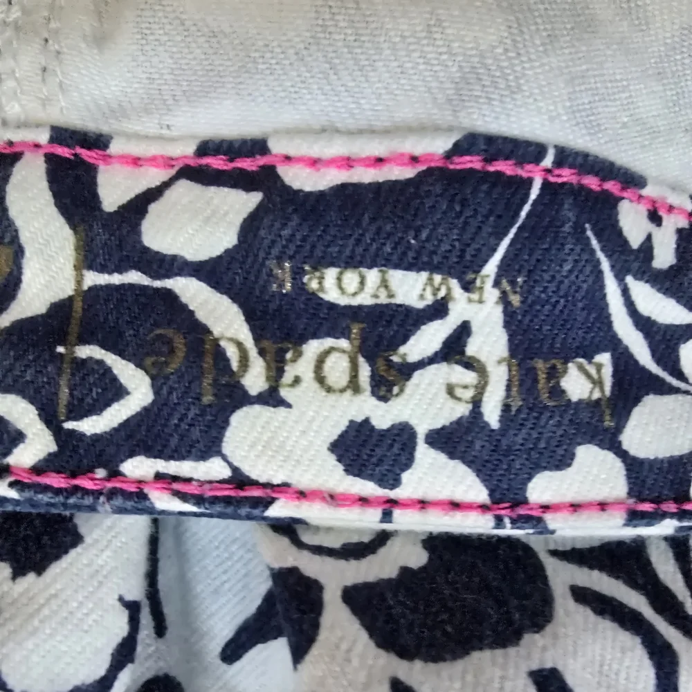 Kate Spade Navy and White Floral Jeans - Picture 9 of 9